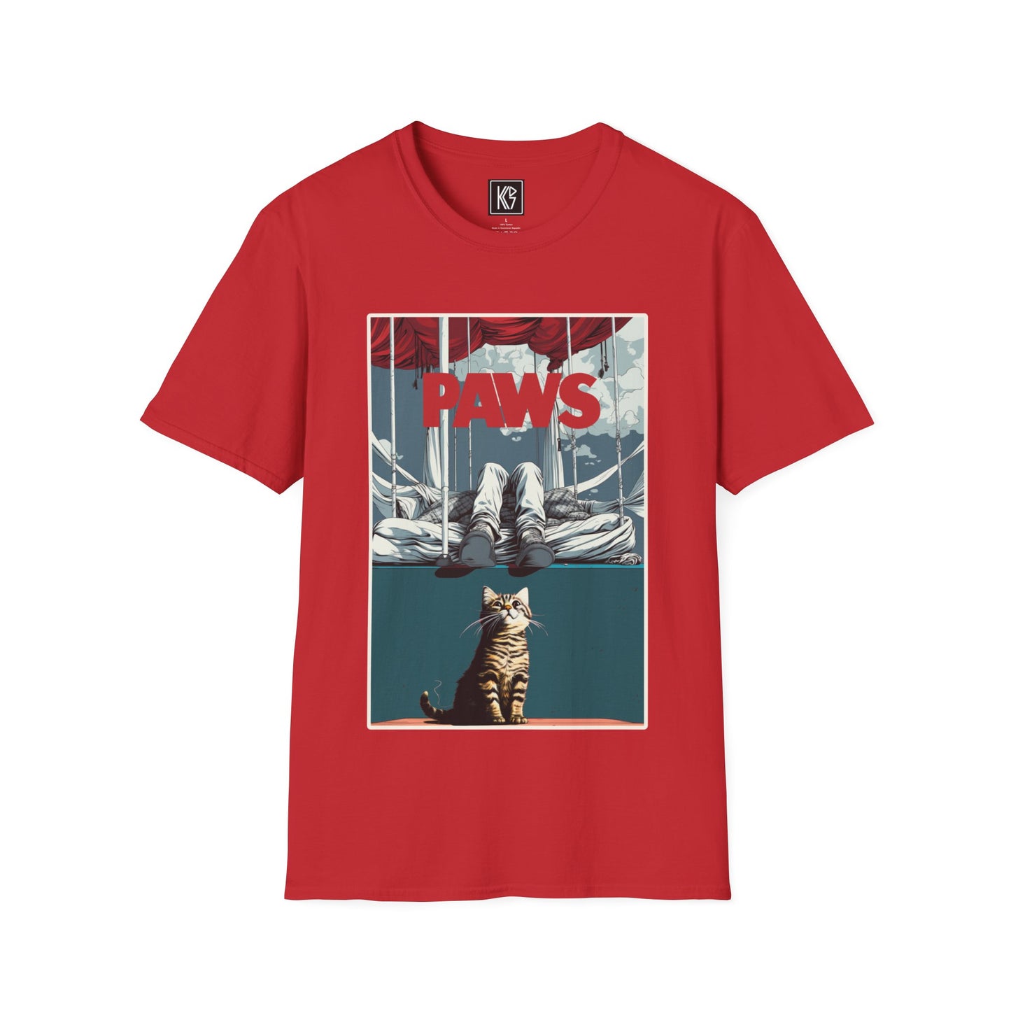 PAWS Graphic Tee Softstyle by KGD Prints