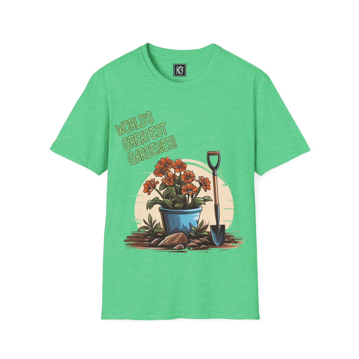 Worlds Greatest Gardener Graphic Tee Softstyle by KGD Prints