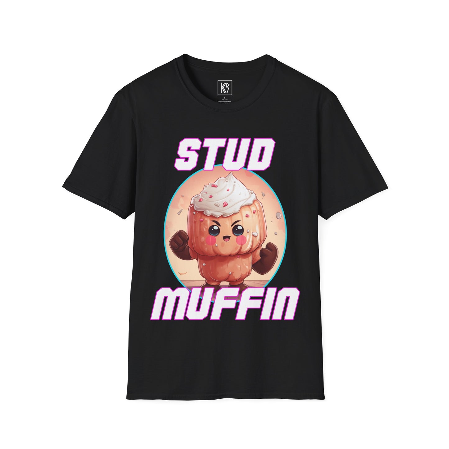 Stud Muffin Kawaii Graphic Tee Softstyle by KGD Prints