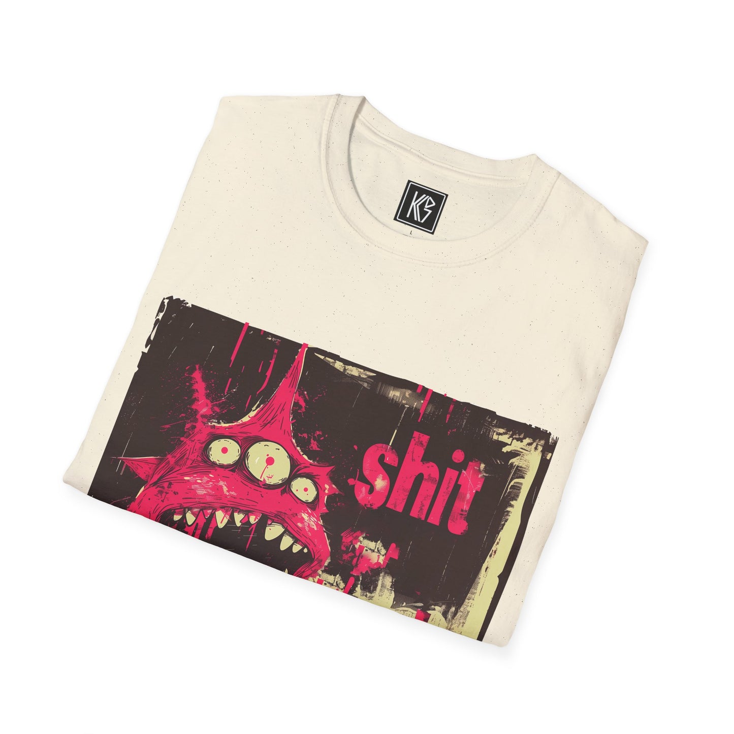 Shit Happens Alien Graphic Tee Softstyle by KGD Prints