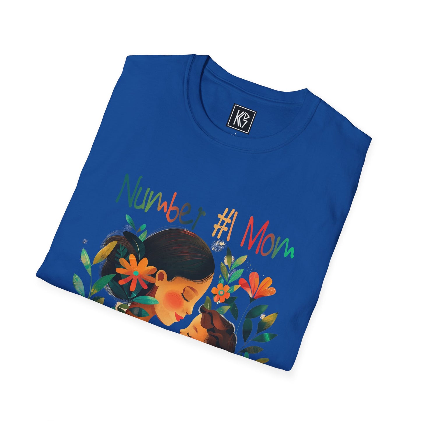 Number 1 Mom Graphic Tee Softstyle by KGD Prints