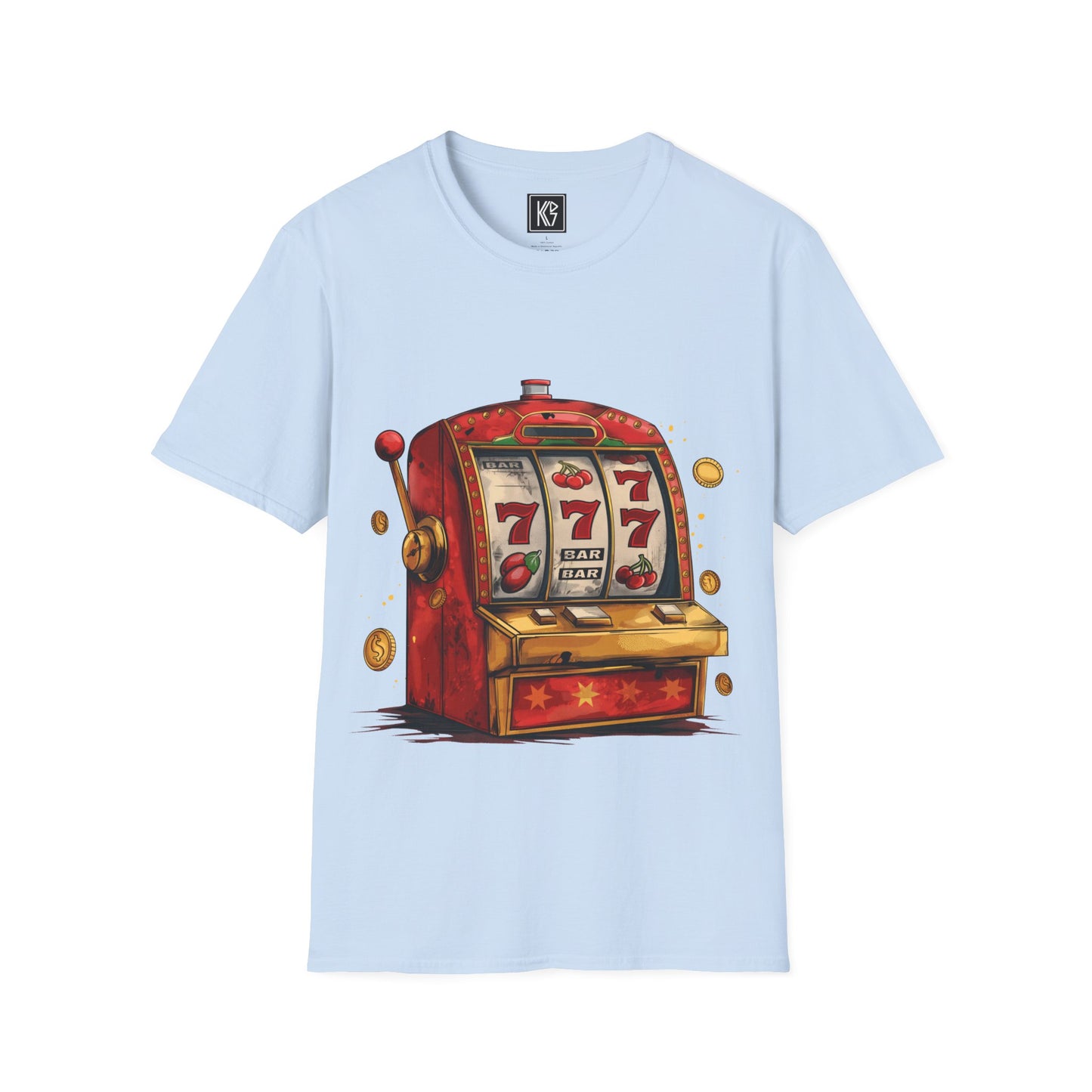 Lucky 777 slots Graphic Tee Softstyle by KGD Prints
