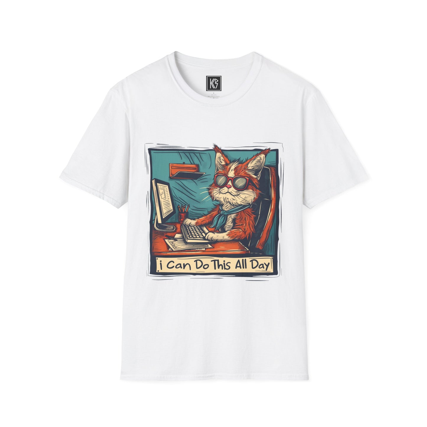 I can do this all day Graphic Tee Softstyle by KGD Prints
