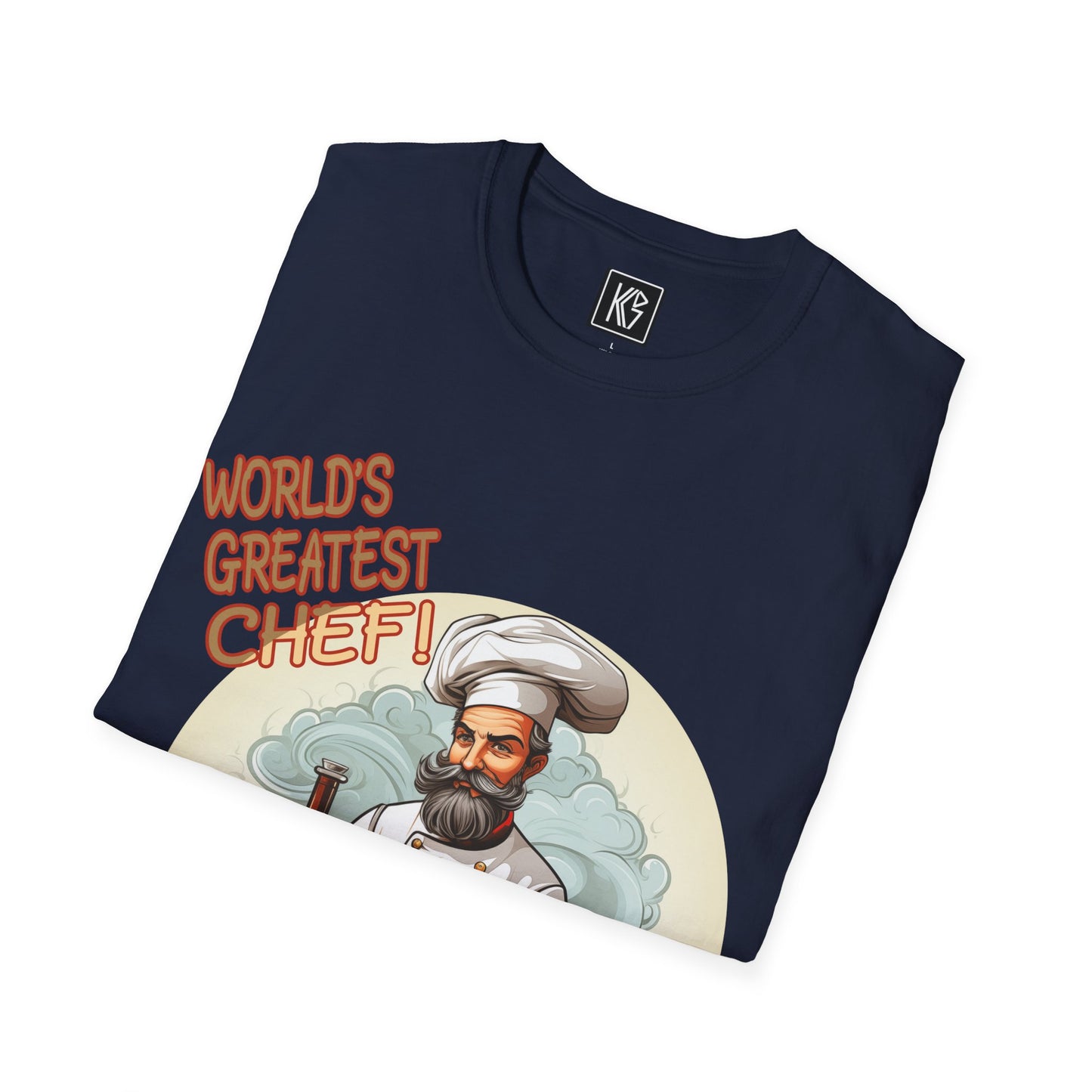Worlds Greatest Chef Graphic Tee Softstyle by KGD Prints