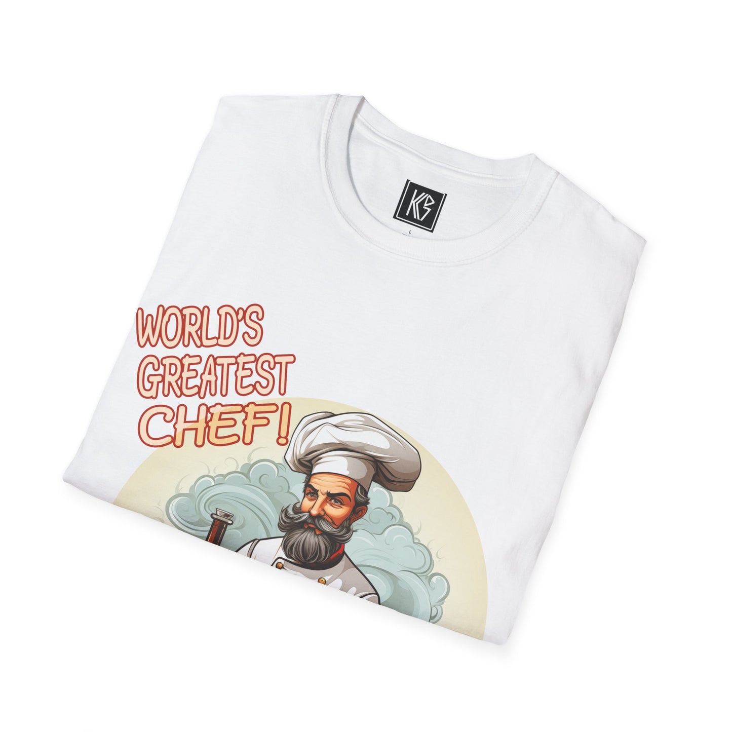Worlds Greatest Chef Graphic Tee Softstyle by KGD Prints