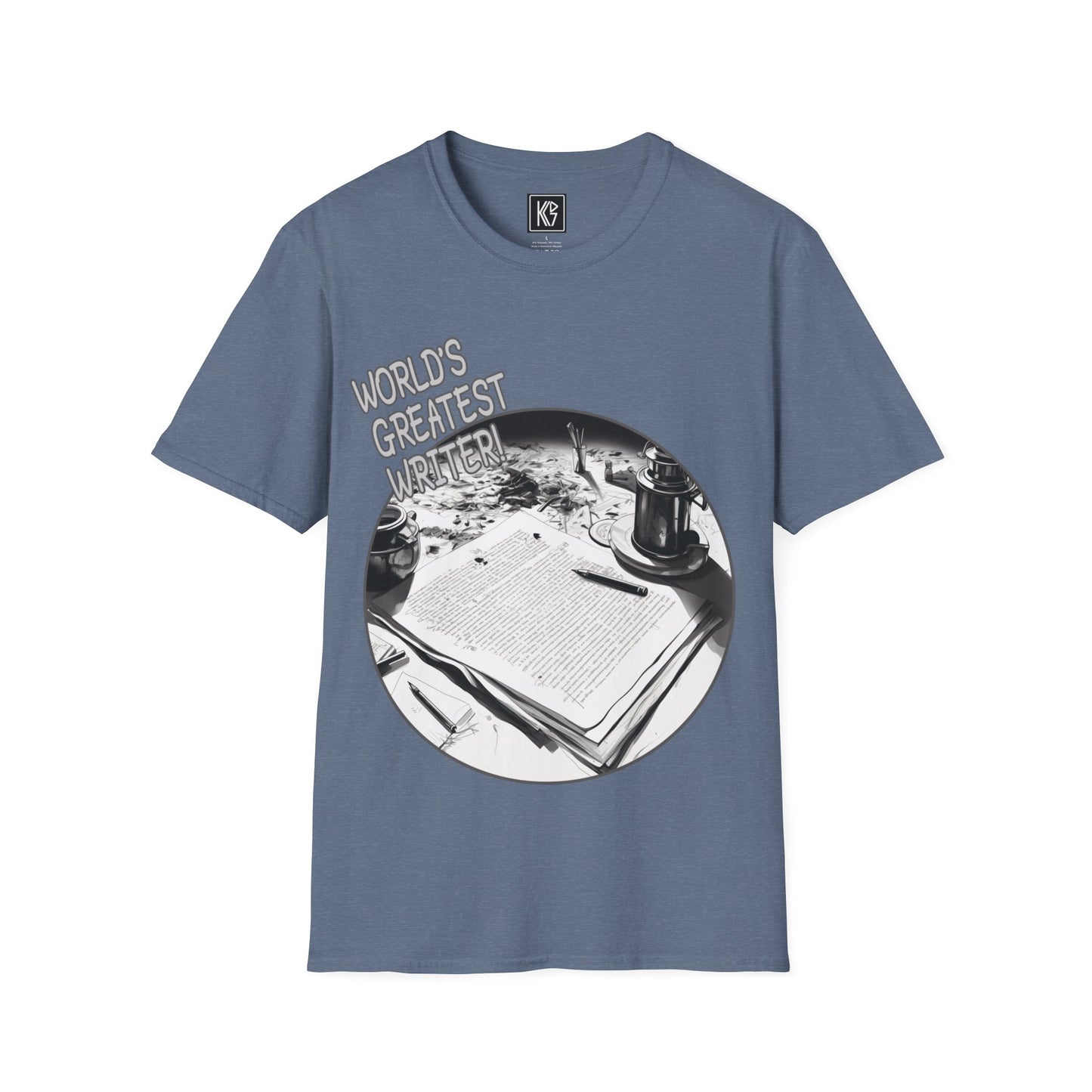Worlds Greatest Writer Graphic Tee Softstyle by KGD Prints