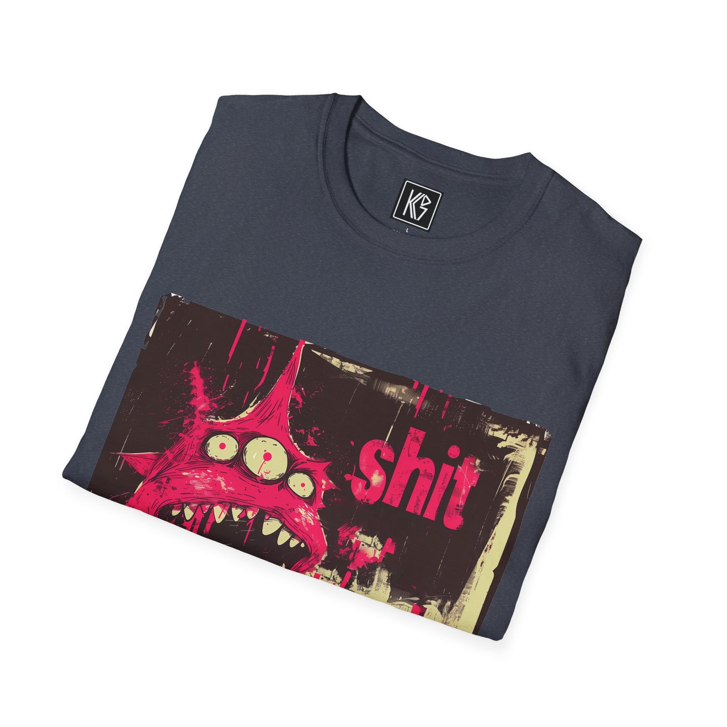 Shit Happens Alien Graphic Tee Softstyle by KGD Prints