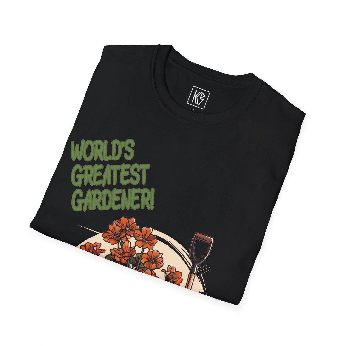 Worlds Greatest Gardener Graphic Tee Softstyle by KGD Prints