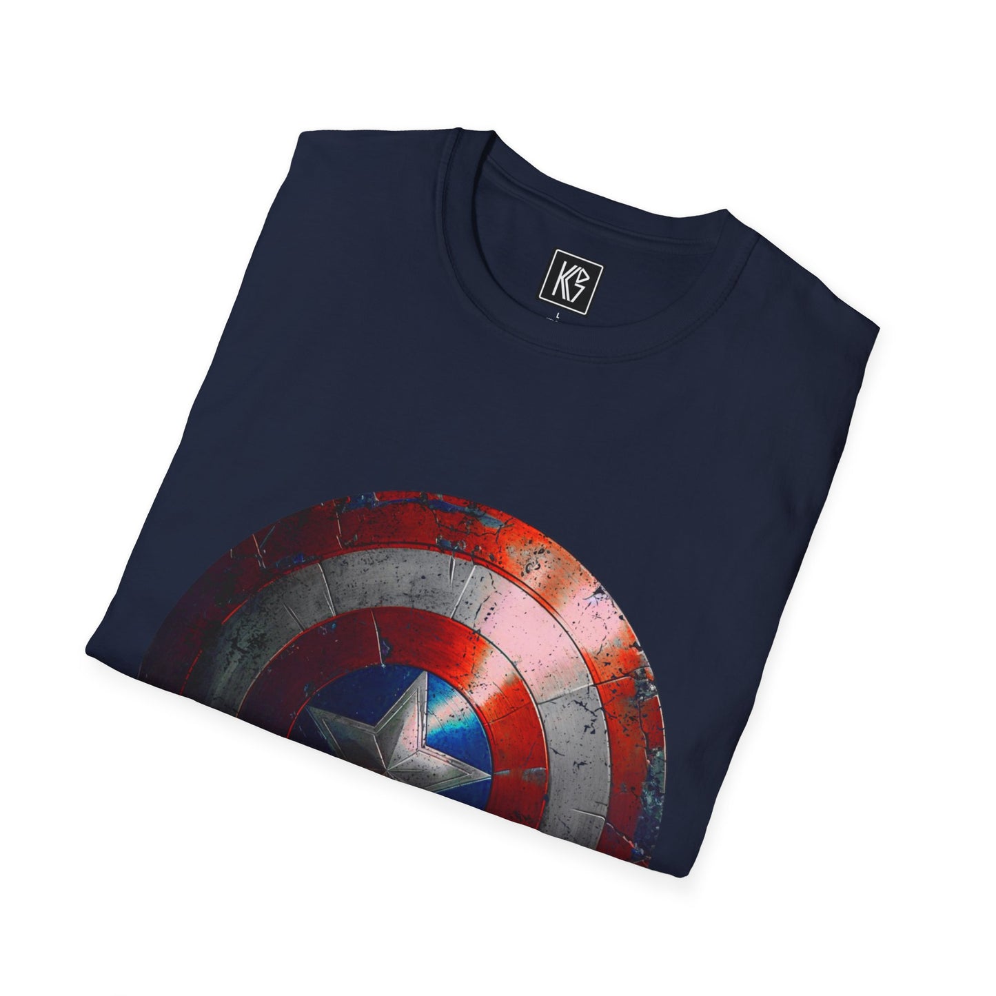 Captain America Shield Graphic Tee Softstyle by KGD Prints