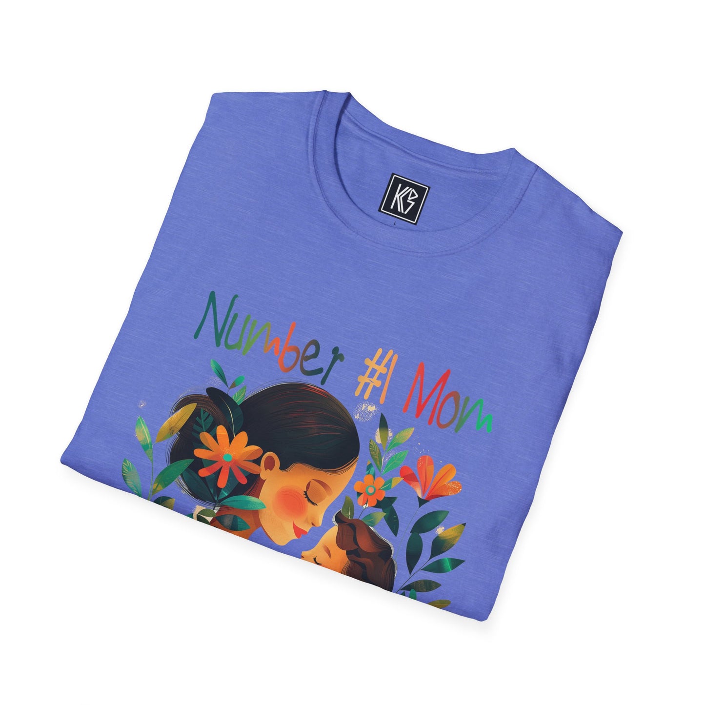 Number 1 Mom Graphic Tee Softstyle by KGD Prints