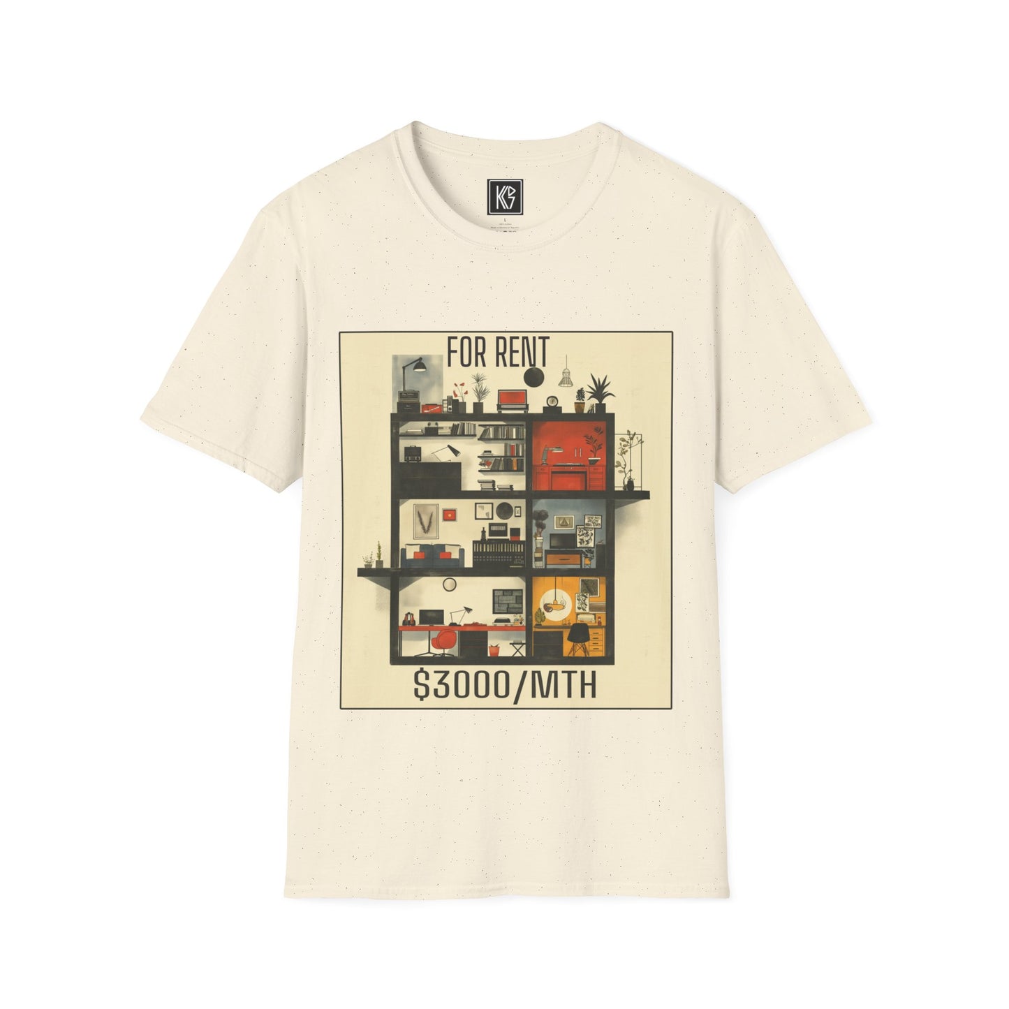 Rent for life Graphic Tee Softstyle by KGD Prints
