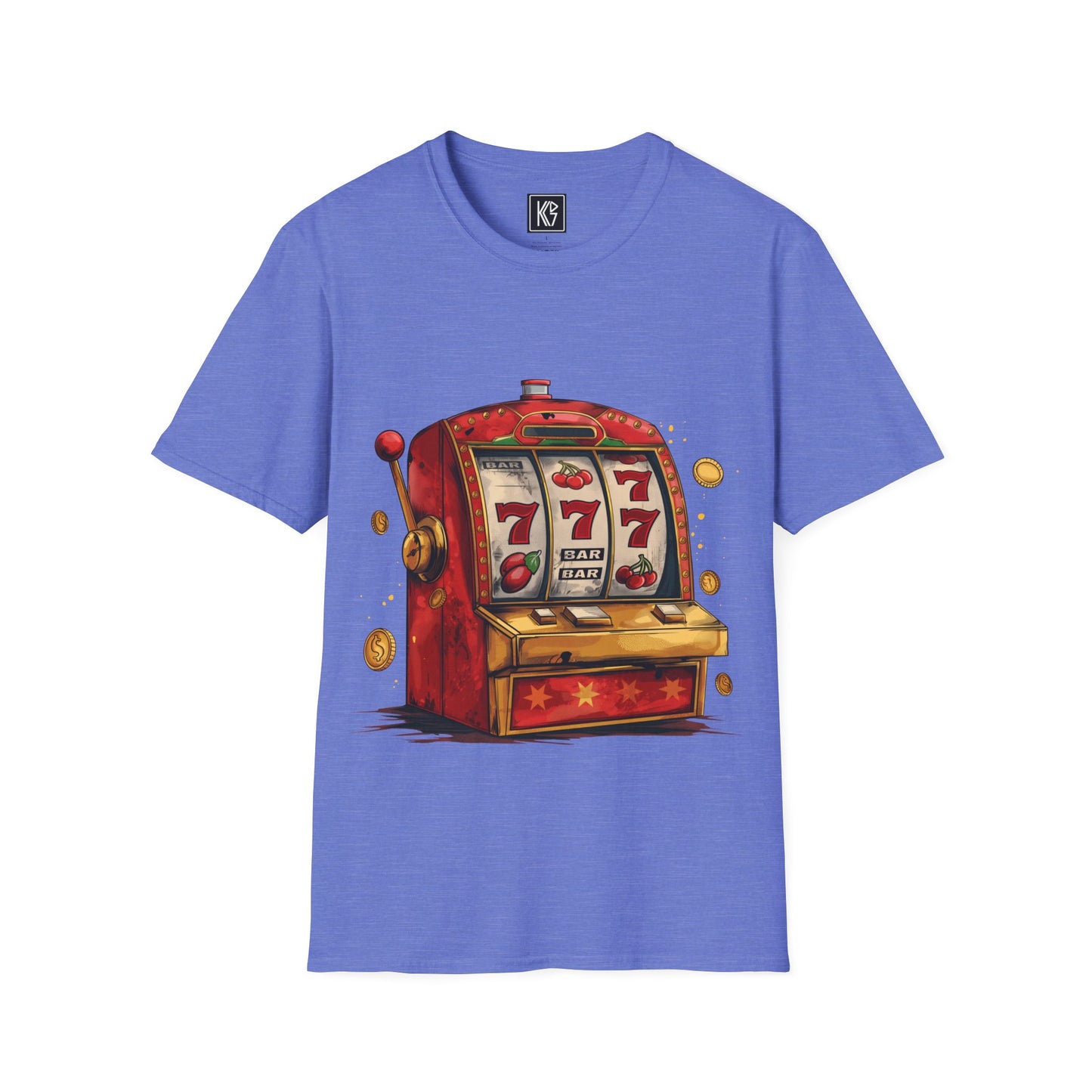 Lucky 777 slots Graphic Tee Softstyle by KGD Prints