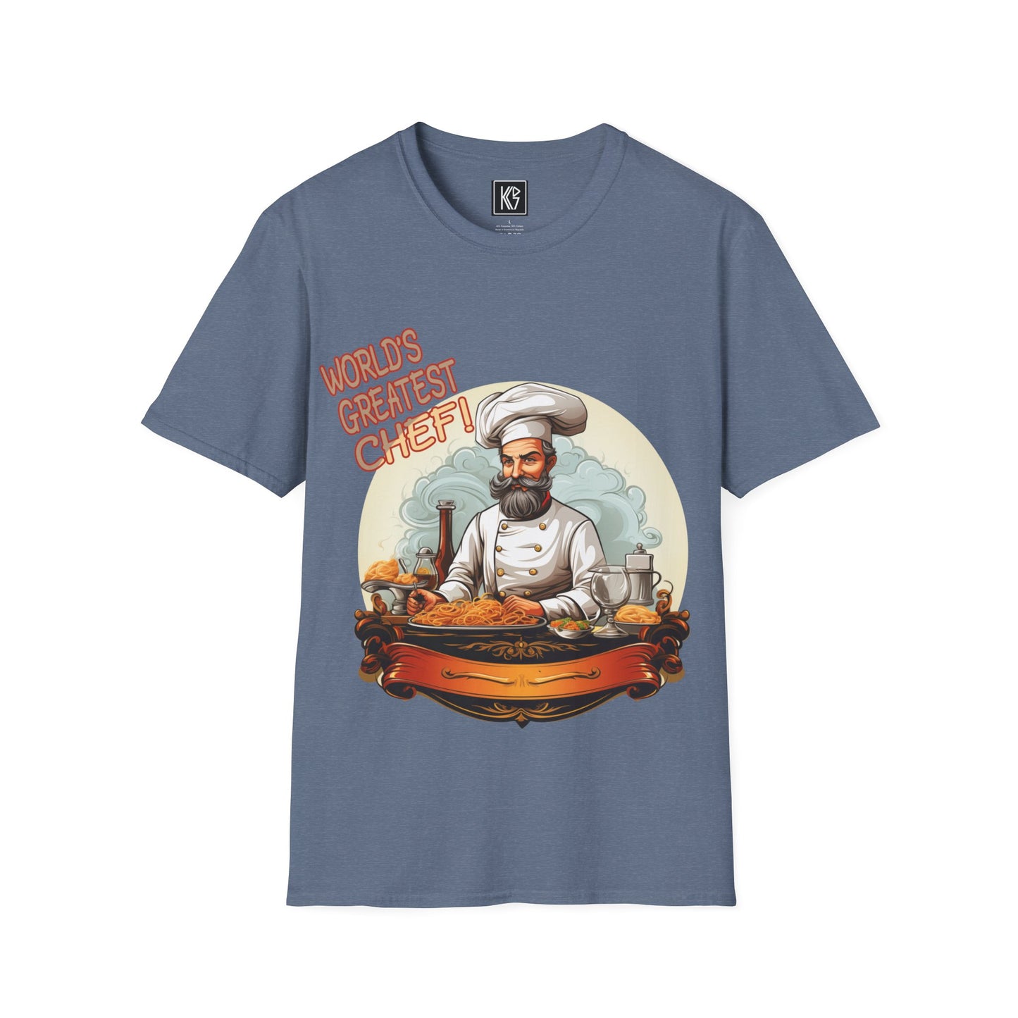 Worlds Greatest Chef Graphic Tee Softstyle by KGD Prints