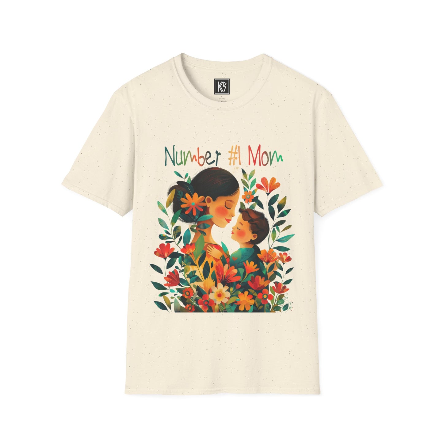 Number 1 Mom Graphic Tee Softstyle by KGD Prints