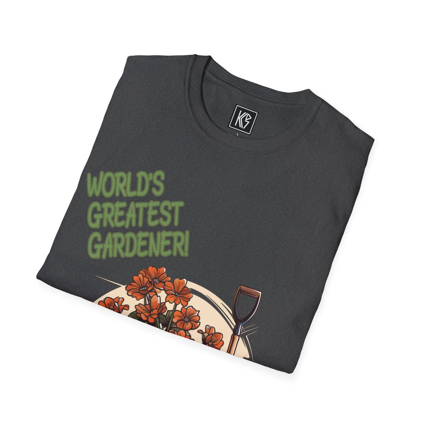 Worlds Greatest Gardener Graphic Tee Softstyle by KGD Prints