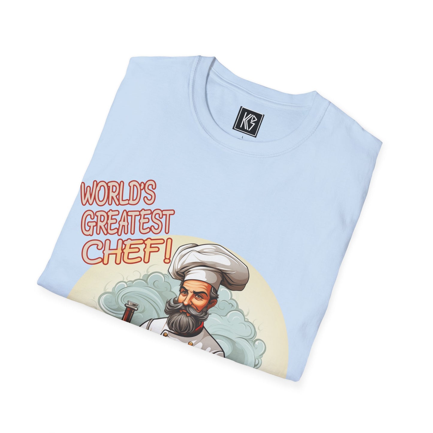 Worlds Greatest Chef Graphic Tee Softstyle by KGD Prints