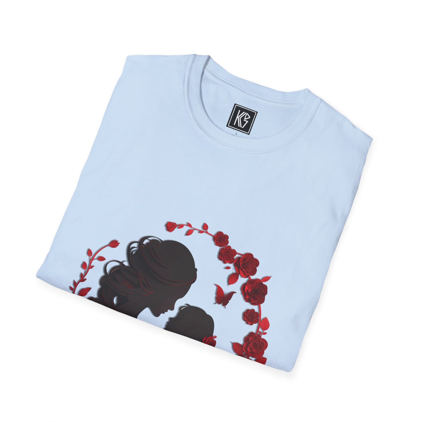 Mothers Rose Graphic Tee Softstyle by KGD Prints