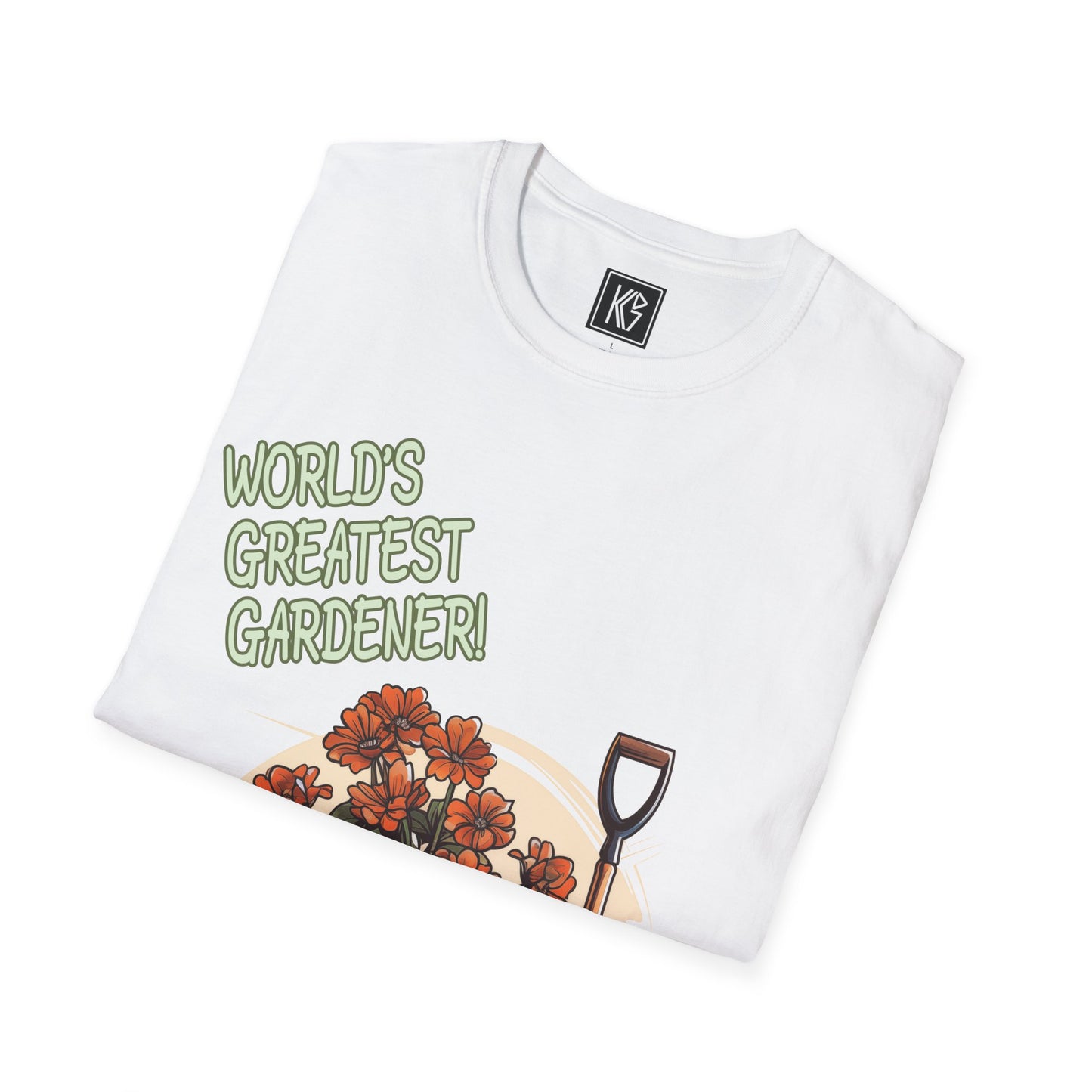 Worlds Greatest Gardener Graphic Tee Softstyle by KGD Prints
