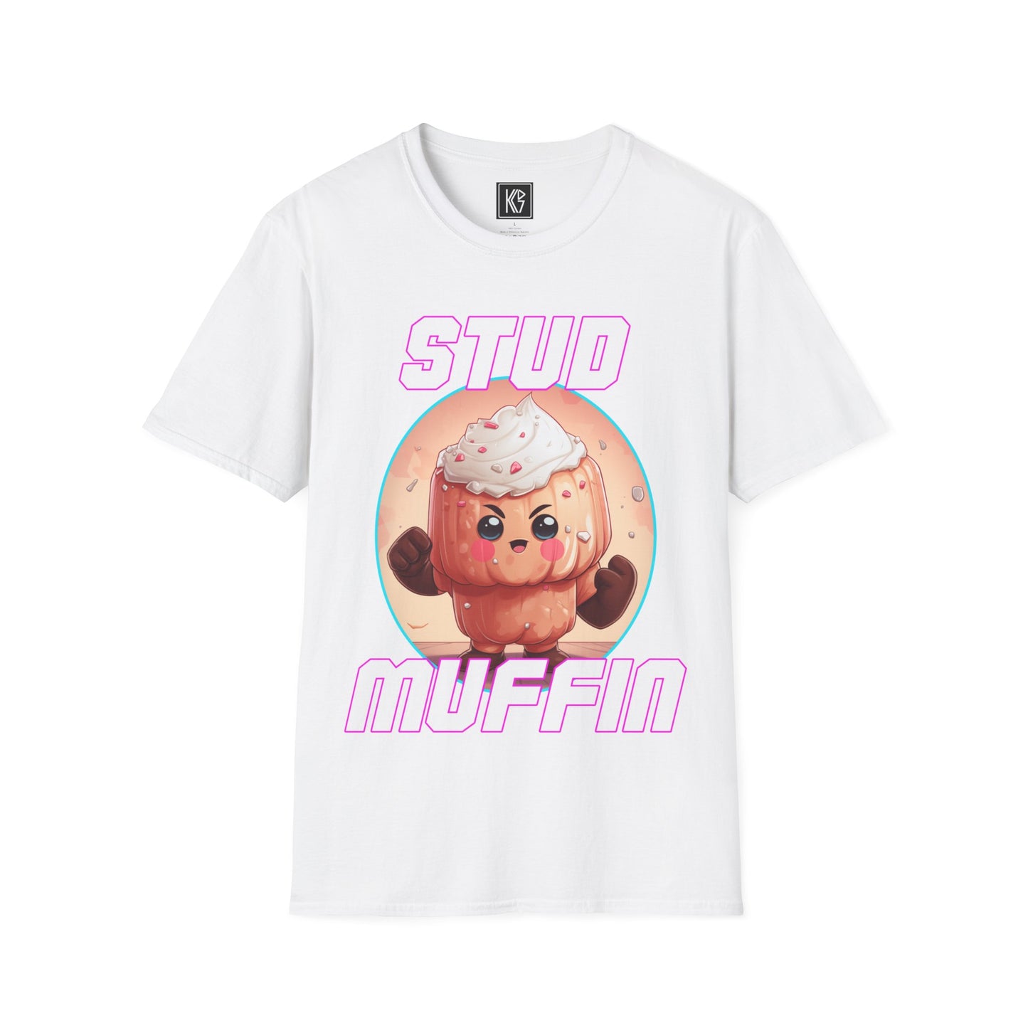 Stud Muffin Kawaii Graphic Tee Softstyle by KGD Prints