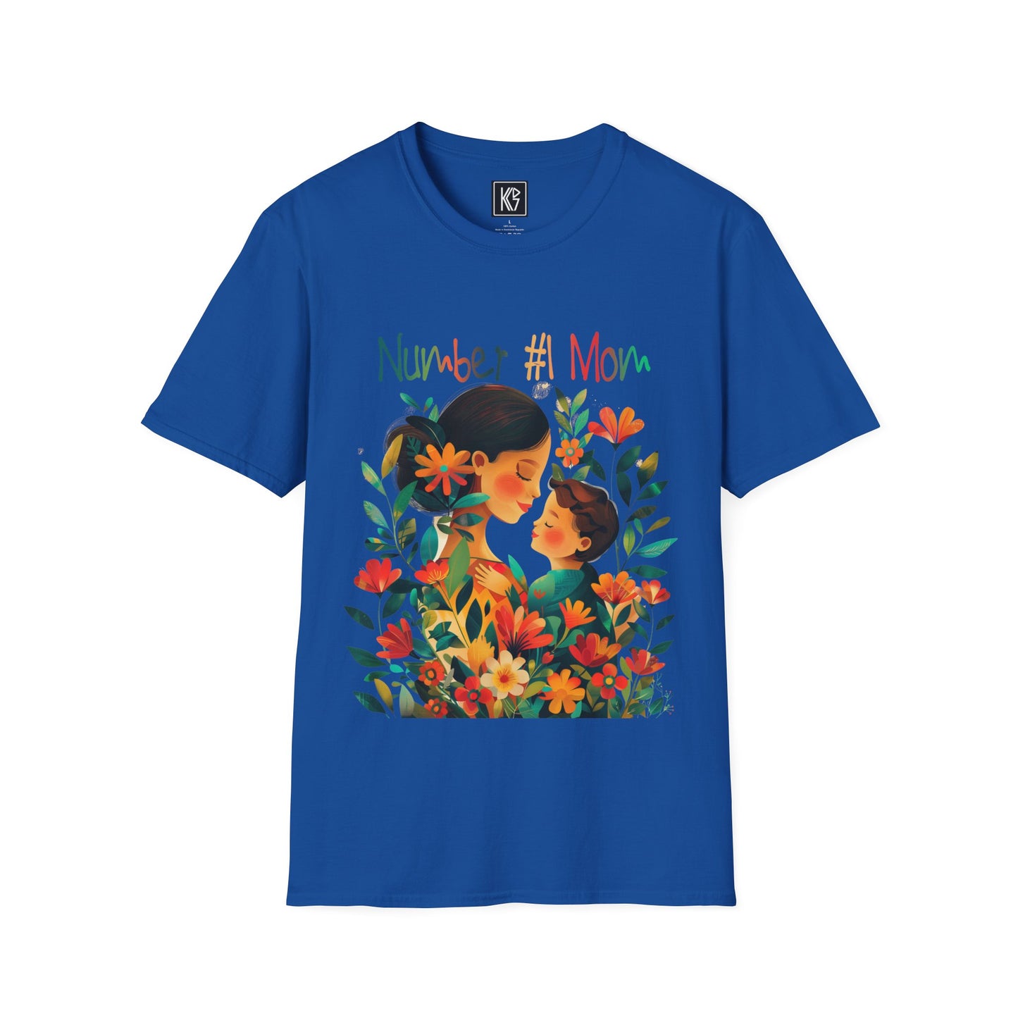 Number 1 Mom Graphic Tee Softstyle by KGD Prints