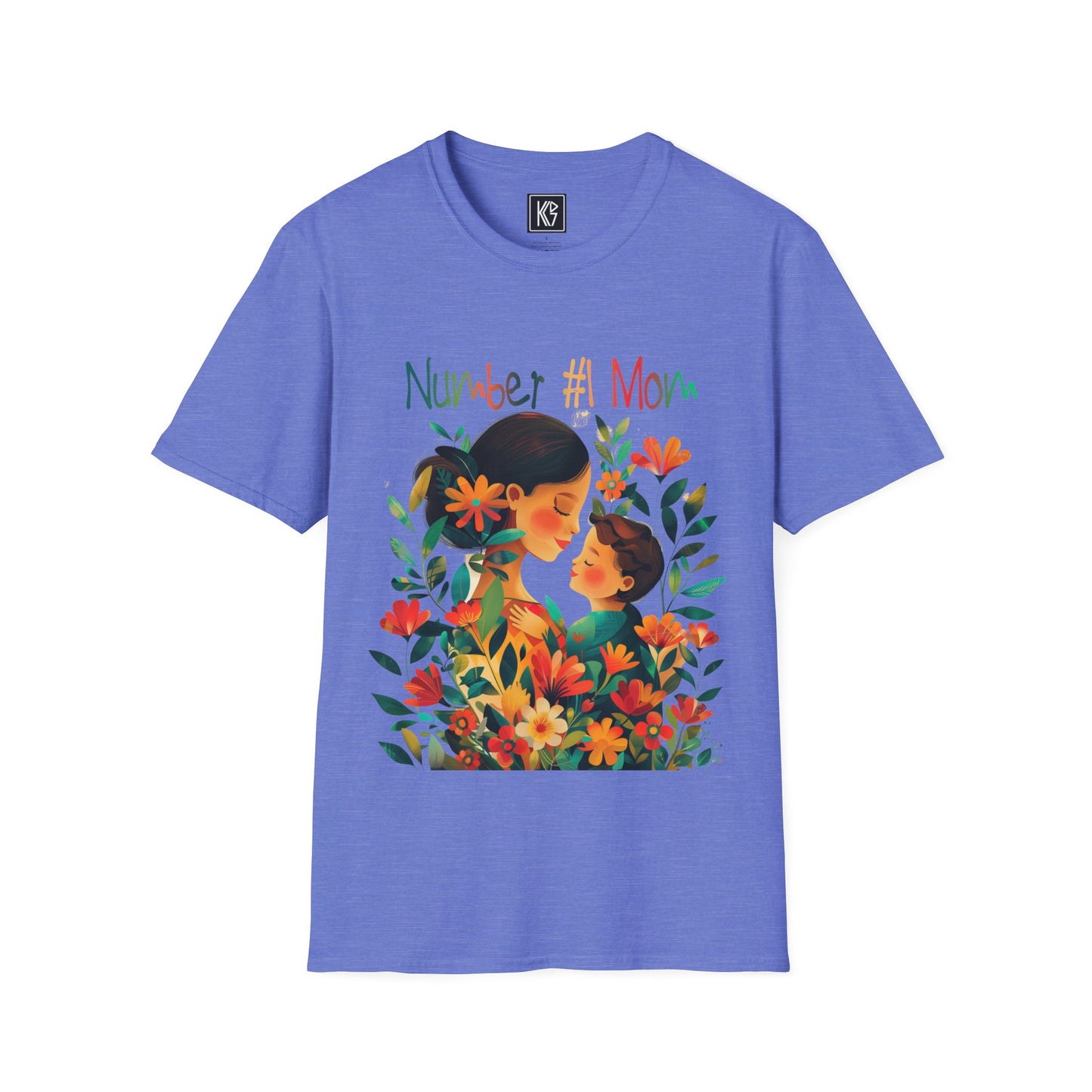 Number 1 Mom Graphic Tee Softstyle by KGD Prints