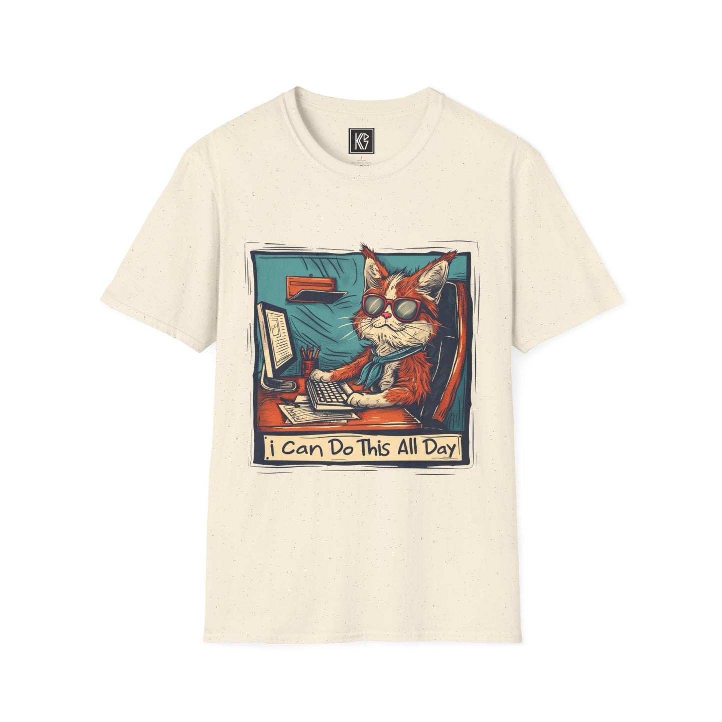 I can do this all day Graphic Tee Softstyle by KGD Prints