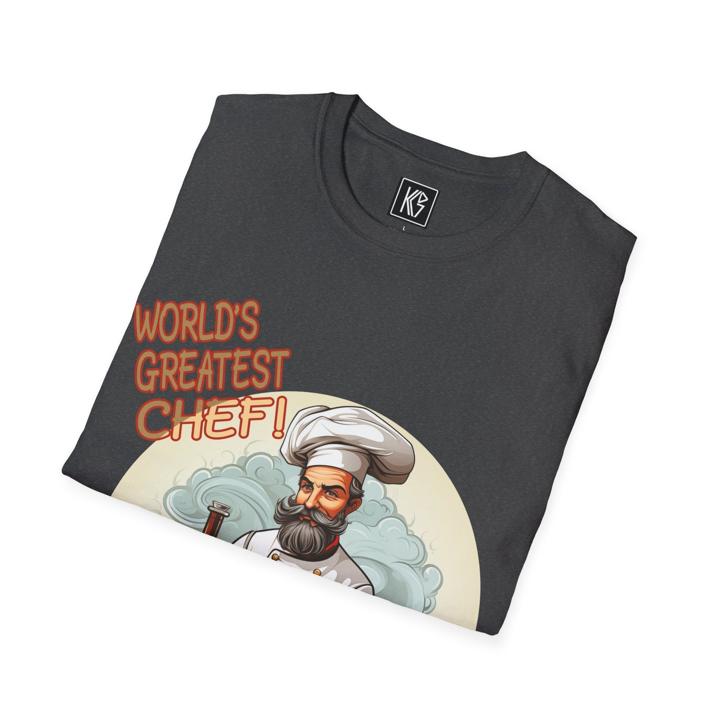 Worlds Greatest Chef Graphic Tee Softstyle by KGD Prints