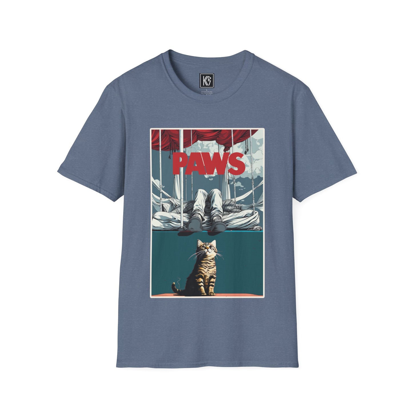 PAWS Graphic Tee Softstyle by KGD Prints