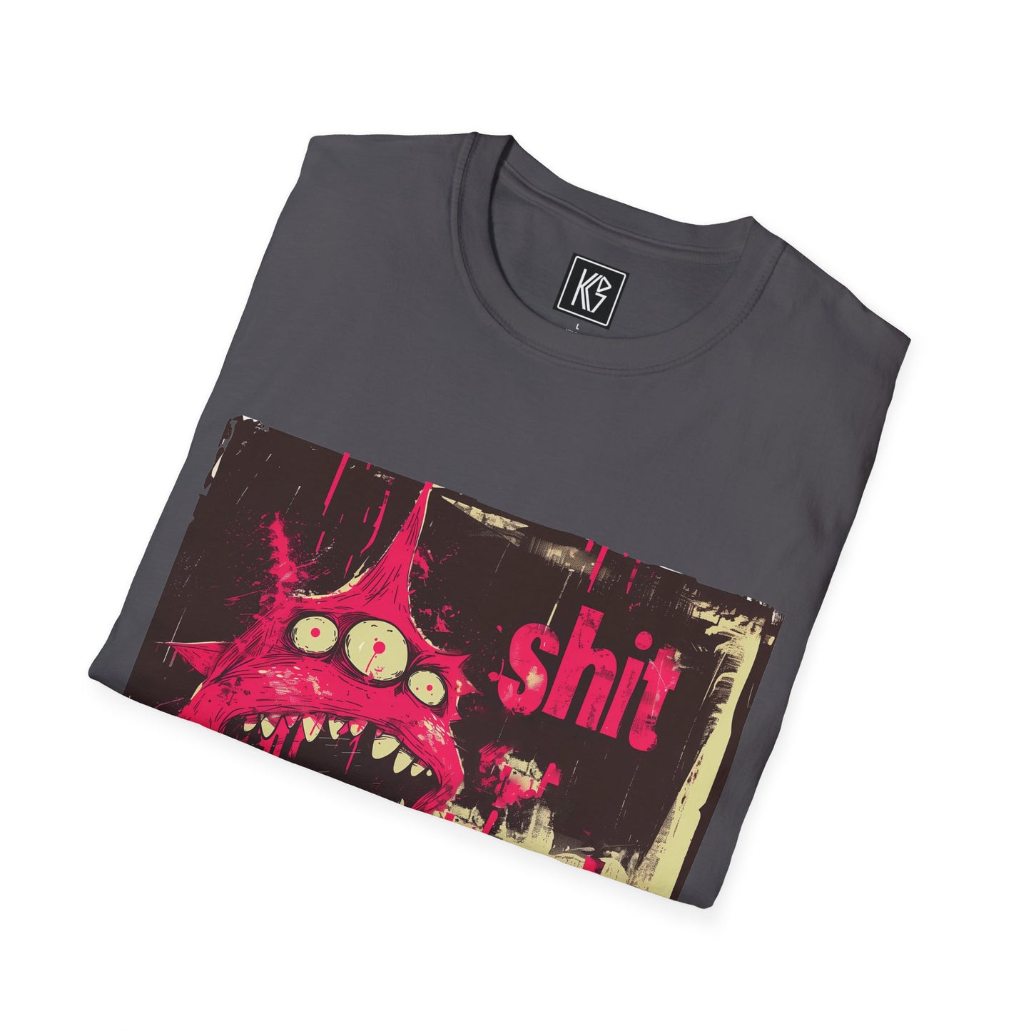 Shit Happens Alien Graphic Tee Softstyle by KGD Prints