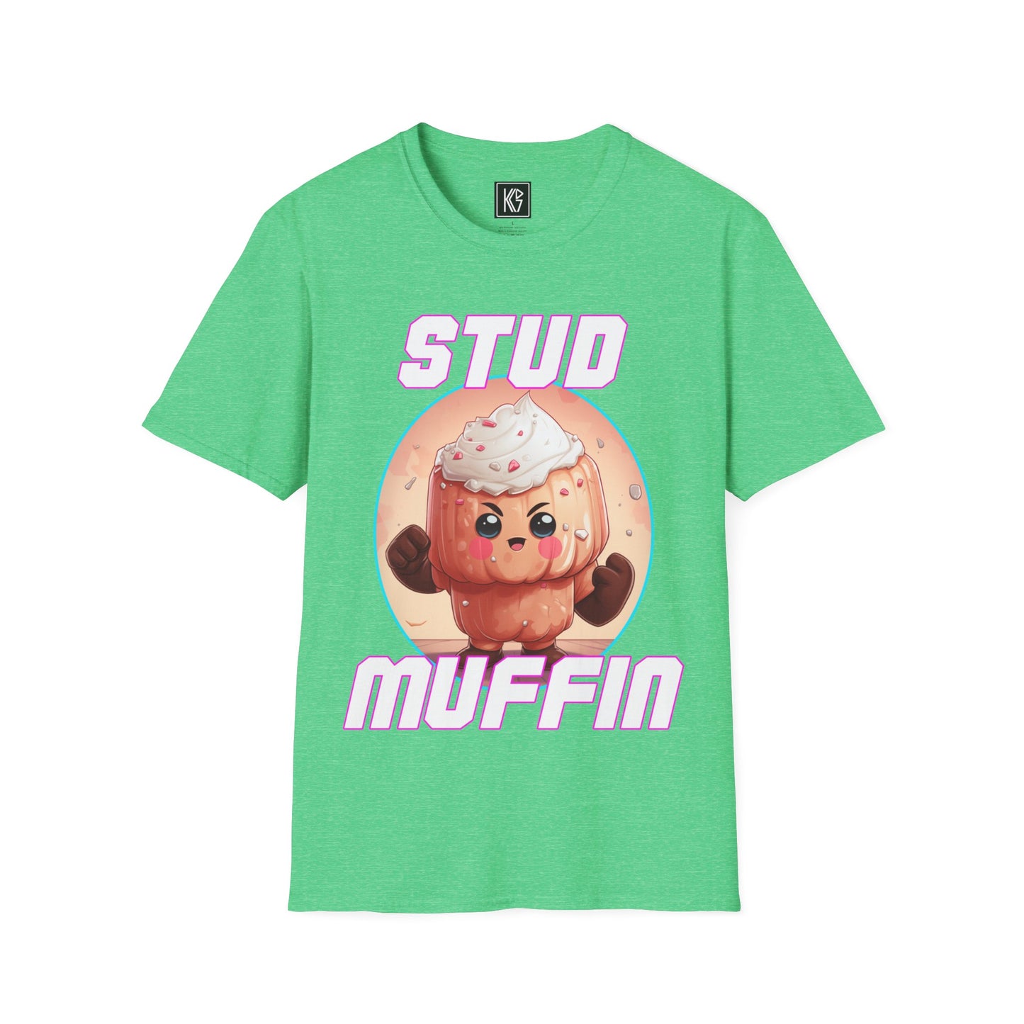 Stud Muffin Kawaii Graphic Tee Softstyle by KGD Prints