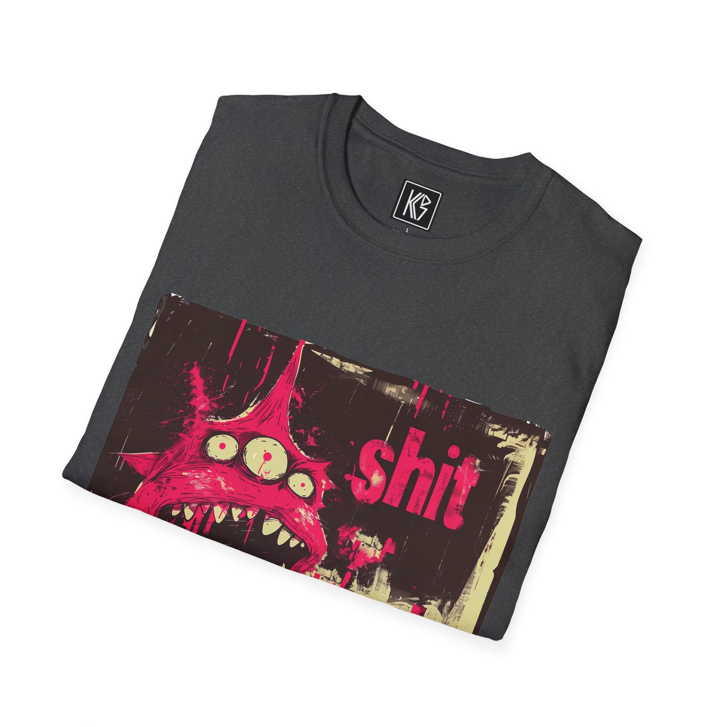 Shit Happens Alien Graphic Tee Softstyle by KGD Prints