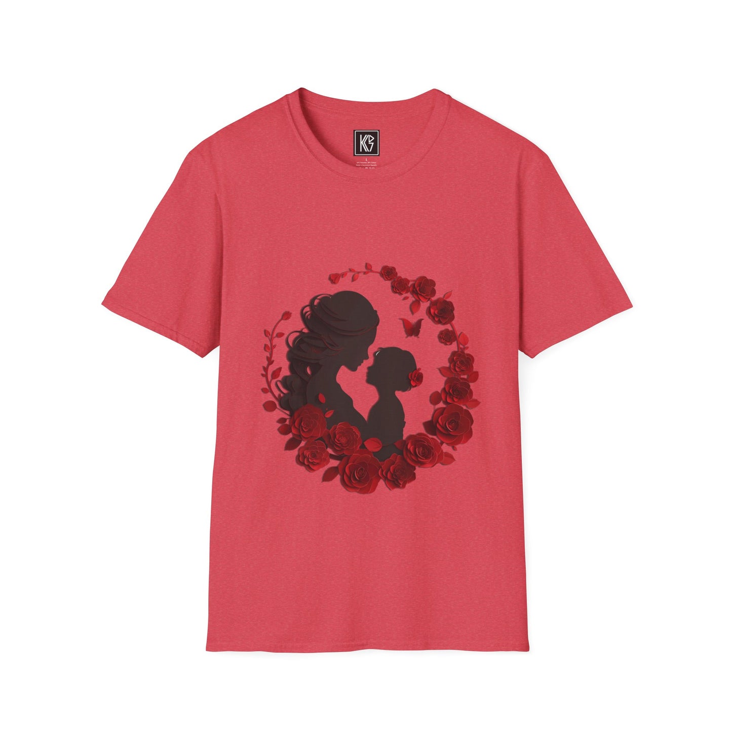Mothers Rose Graphic Tee Softstyle by KGD Prints