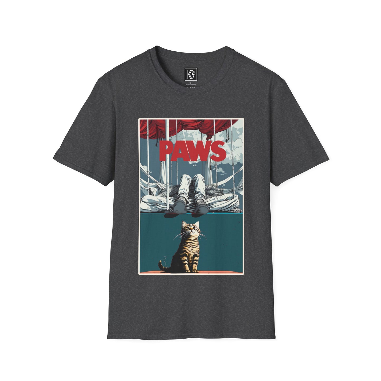 PAWS Graphic Tee Softstyle by KGD Prints