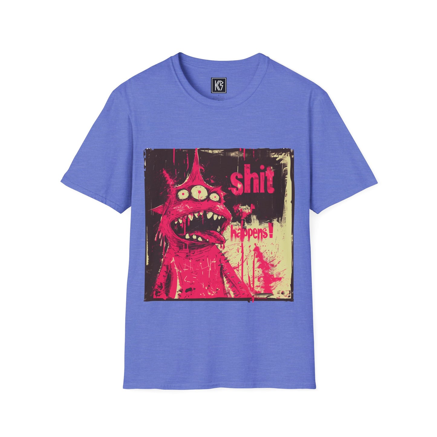 Shit Happens Alien Graphic Tee Softstyle by KGD Prints