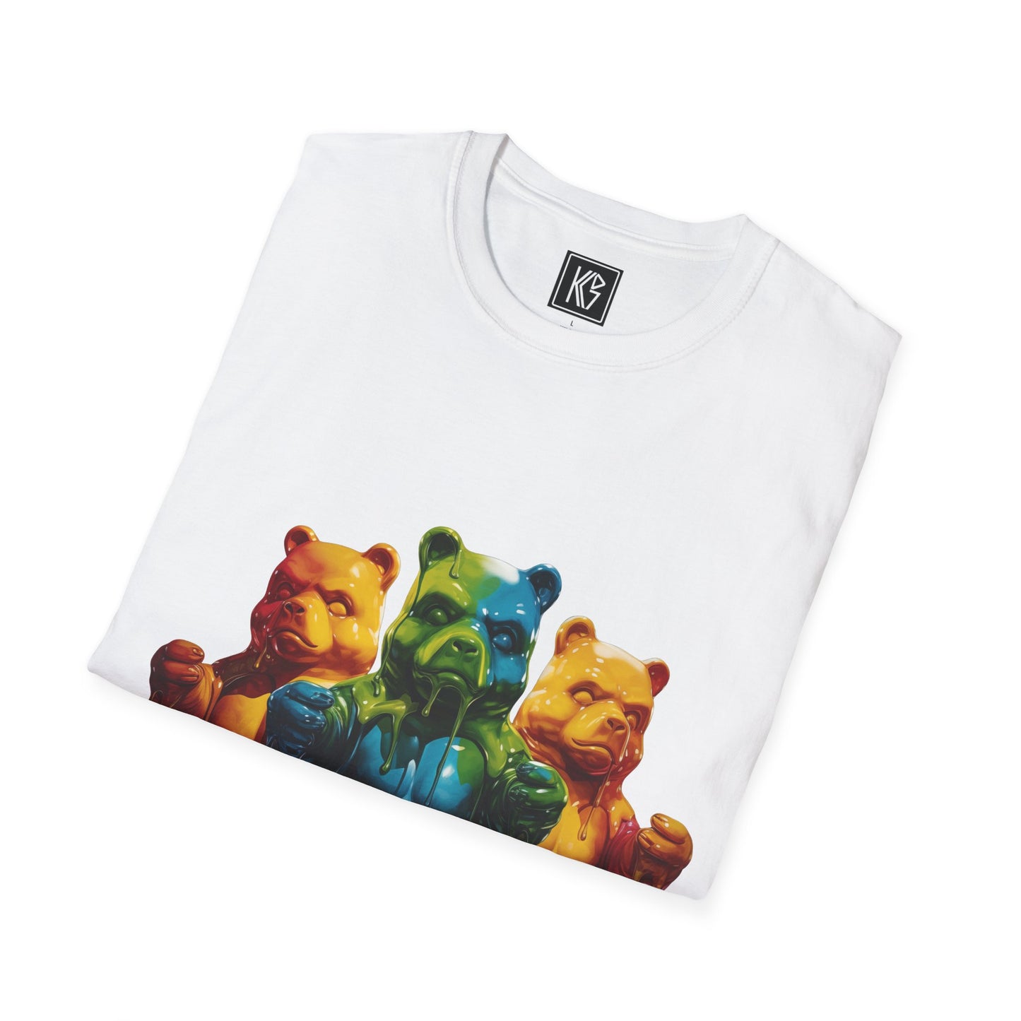 Gummy Bears Melt Graphic Tee Softstyle by KGD Prints