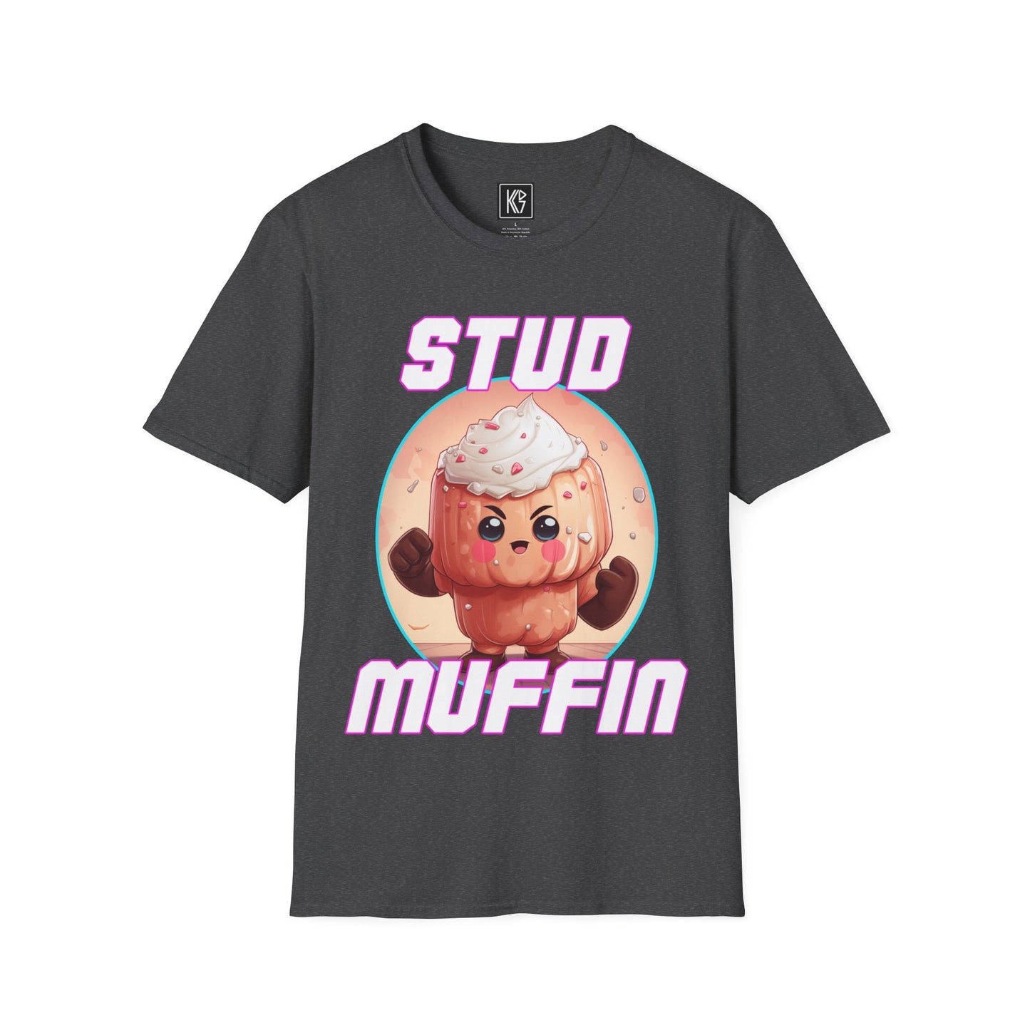 Stud Muffin Kawaii Graphic Tee Softstyle by KGD Prints