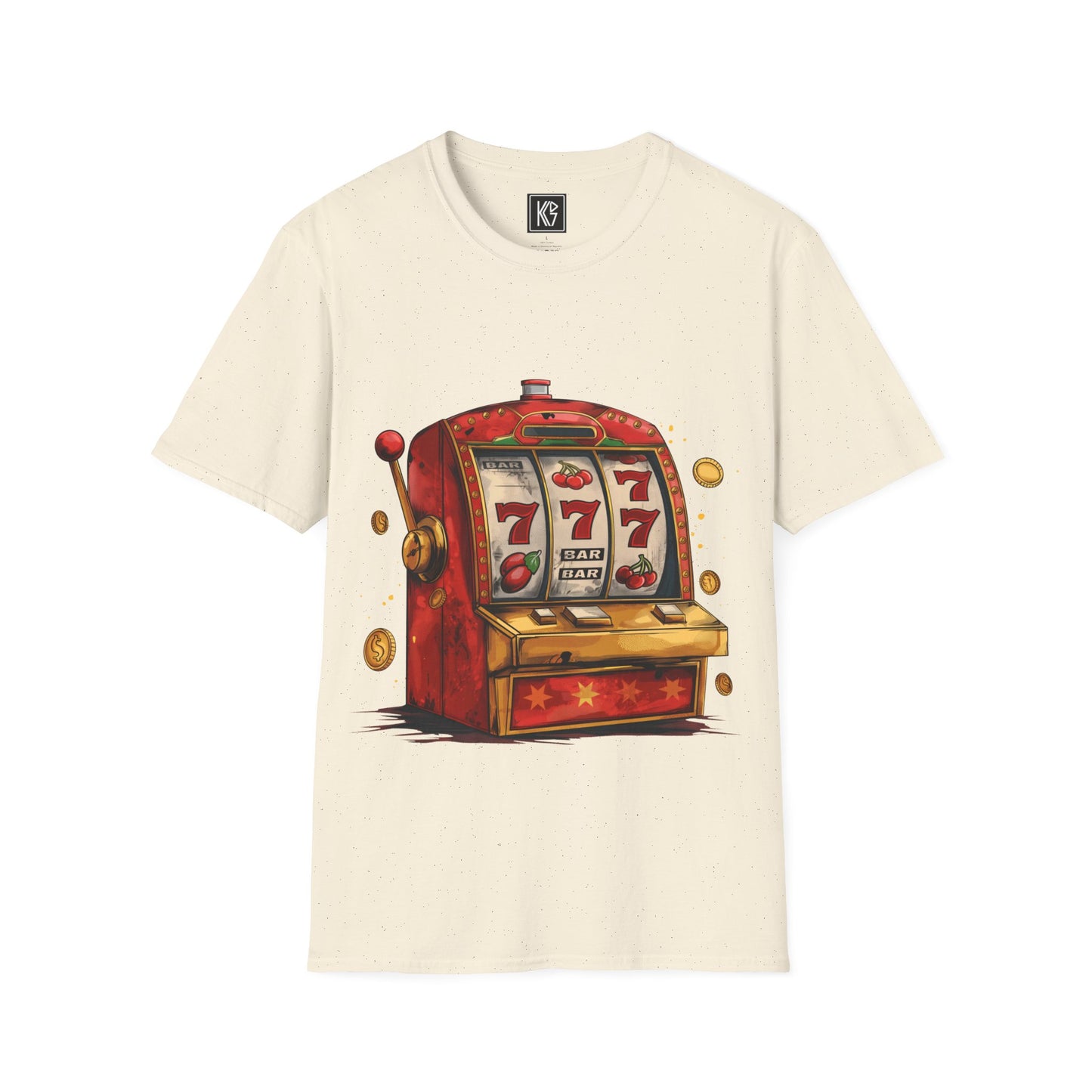 Lucky 777 slots Graphic Tee Softstyle by KGD Prints
