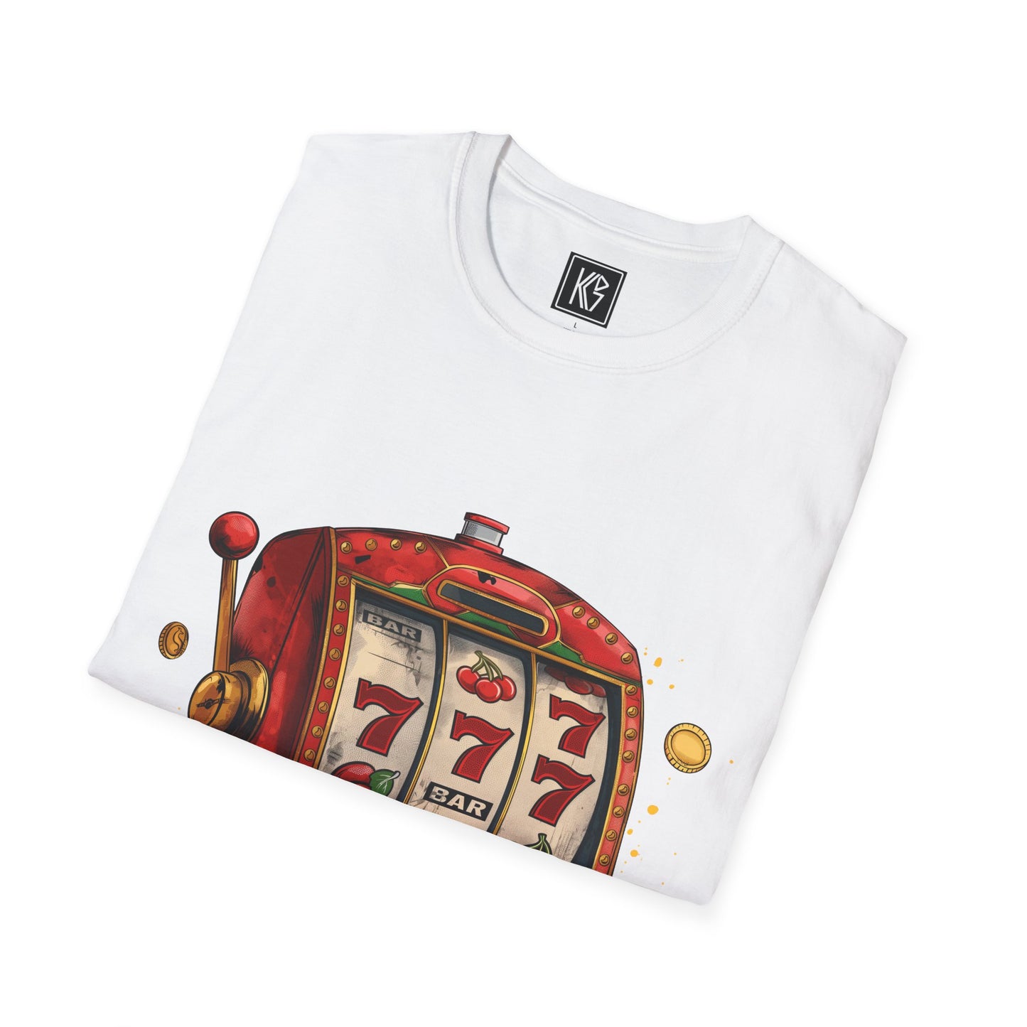 Lucky 777 slots Graphic Tee Softstyle by KGD Prints
