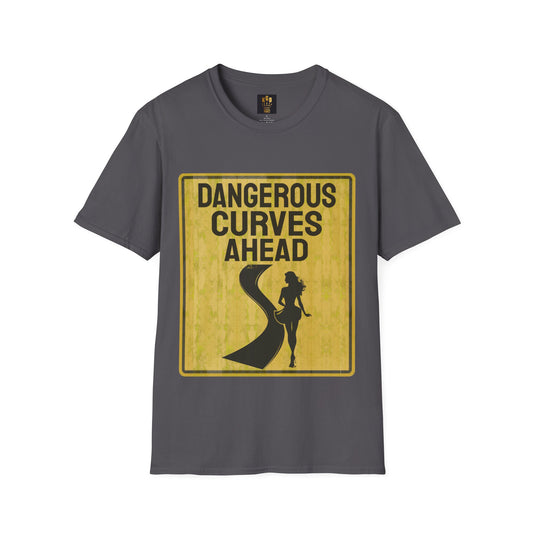 Dangerous Curves Ahead Graphic Tee Softstyle by KGD Prints