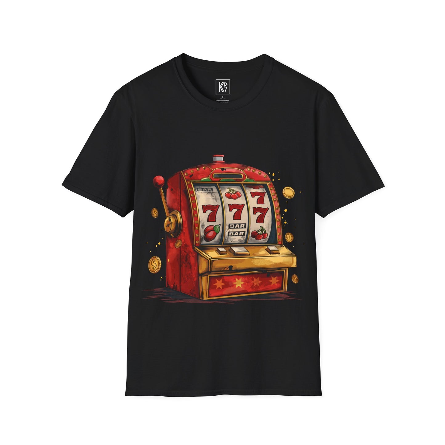 Lucky 777 slots Graphic Tee Softstyle by KGD Prints