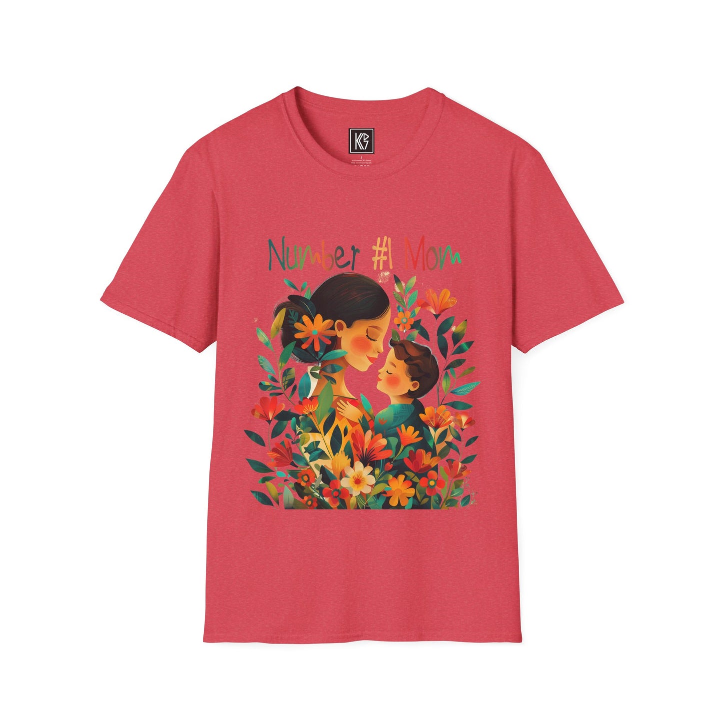 Number 1 Mom Graphic Tee Softstyle by KGD Prints