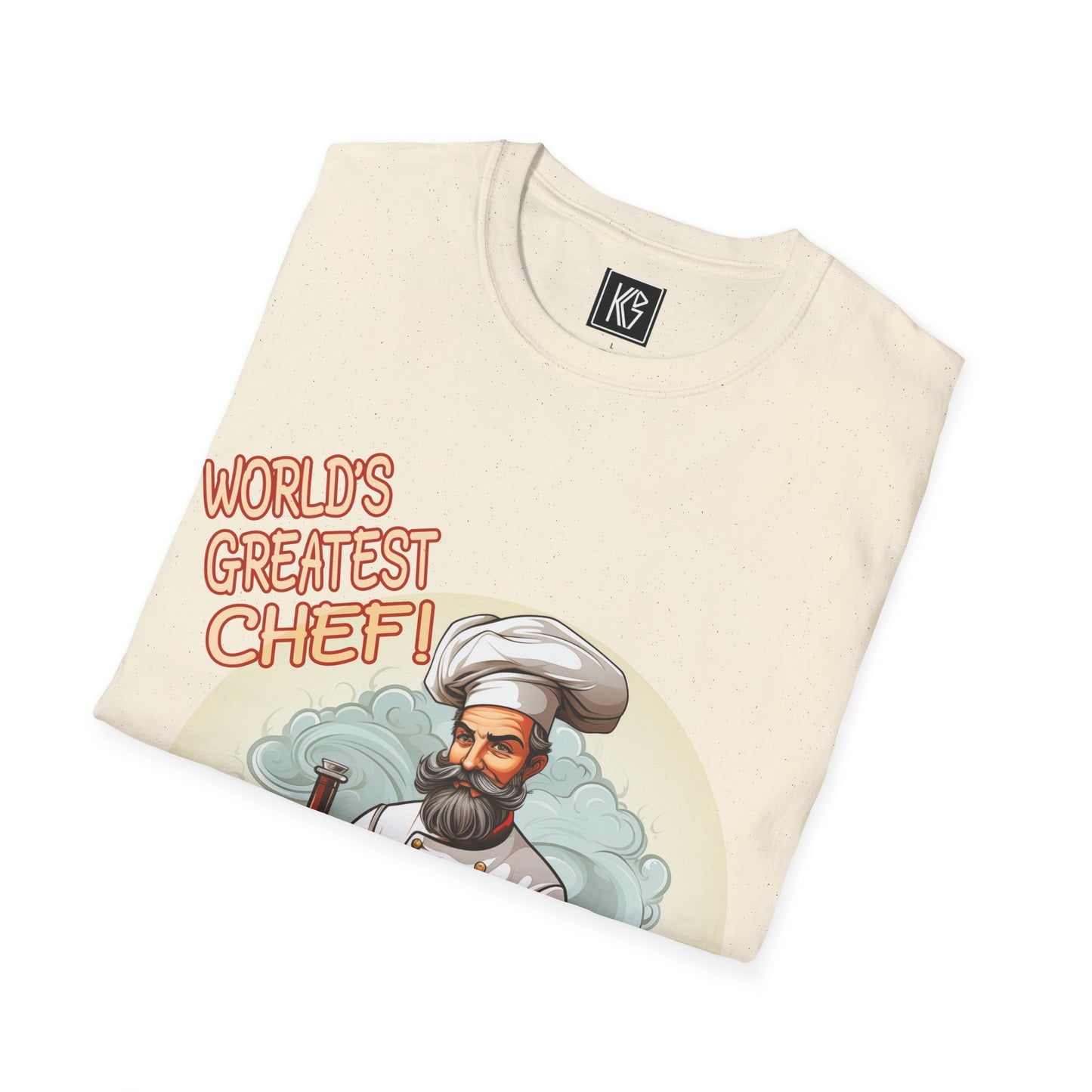 Worlds Greatest Chef Graphic Tee Softstyle by KGD Prints