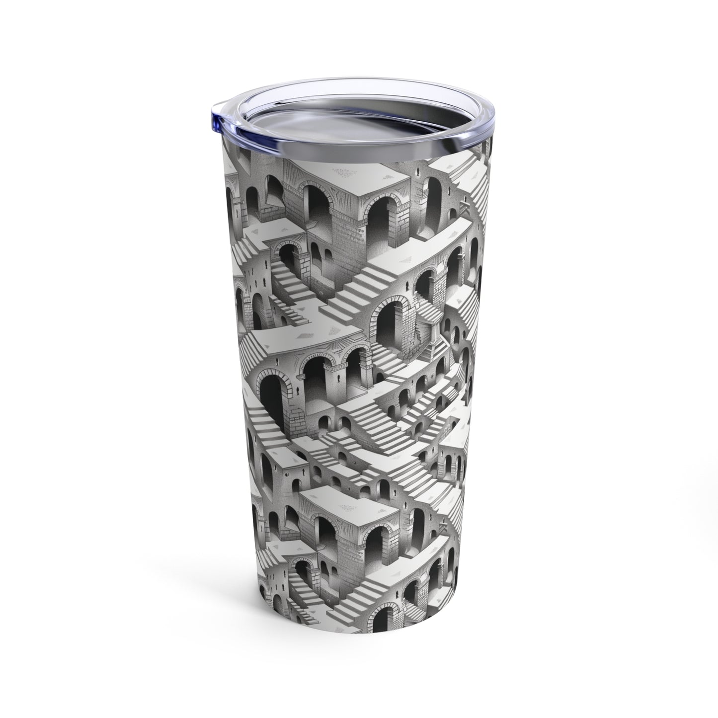 Escher Stairs Pattern Tumbler 20oz Seamless