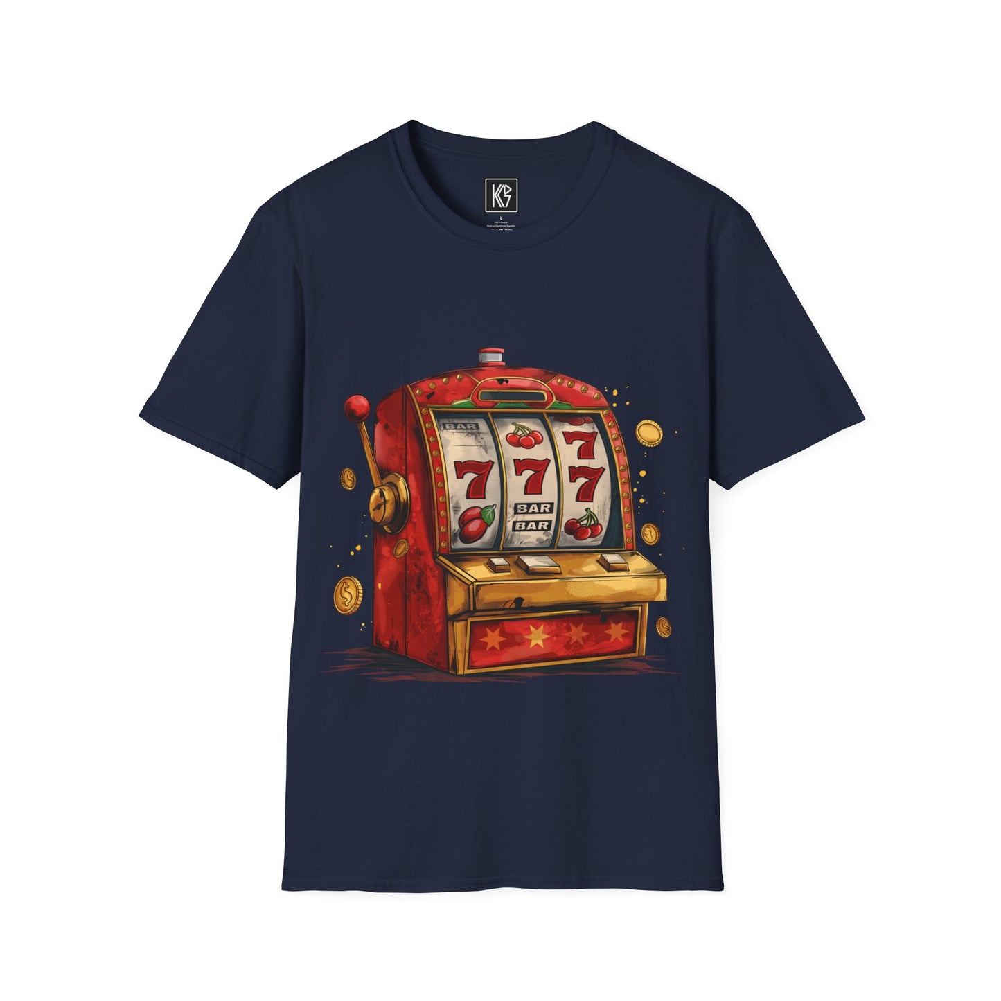 Lucky 777 slots Graphic Tee Softstyle by KGD Prints