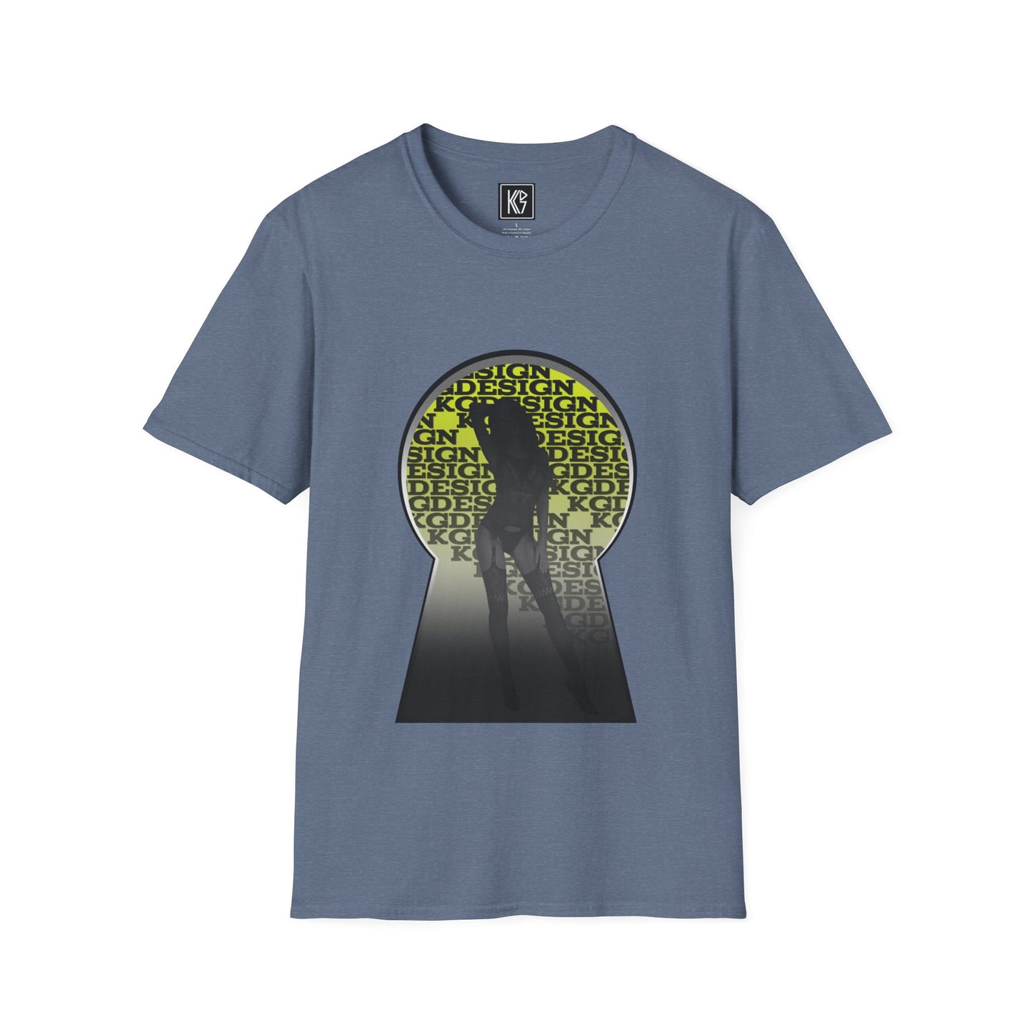 Keyhole Graphic Tee Softstyle by KGD Prints