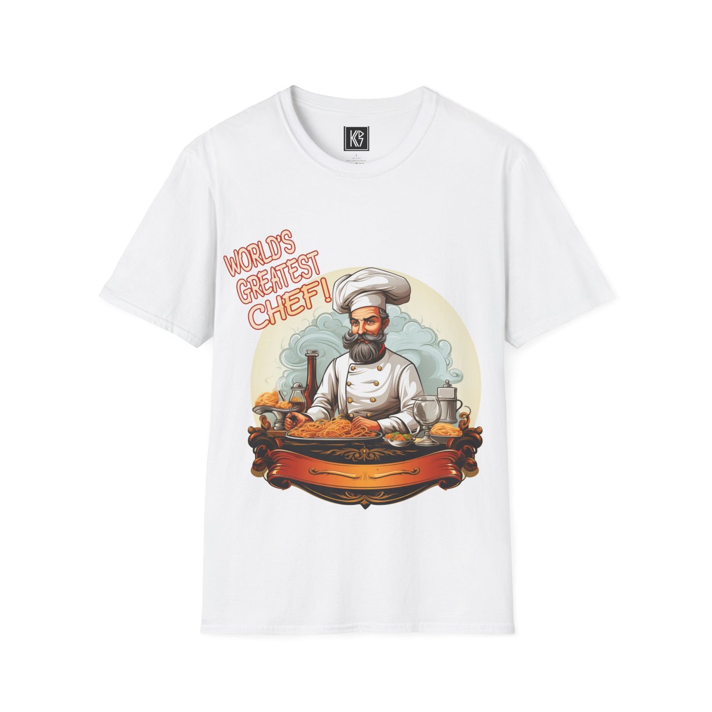 Worlds Greatest Chef Graphic Tee Softstyle by KGD Prints