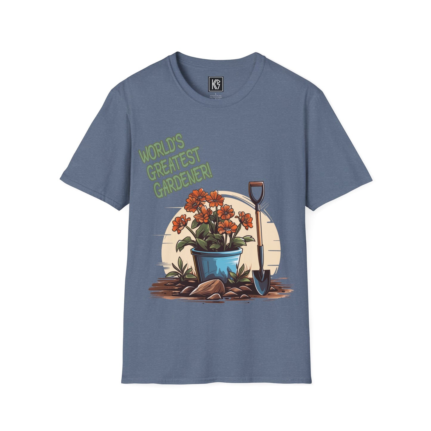 Worlds Greatest Gardener Graphic Tee Softstyle by KGD Prints