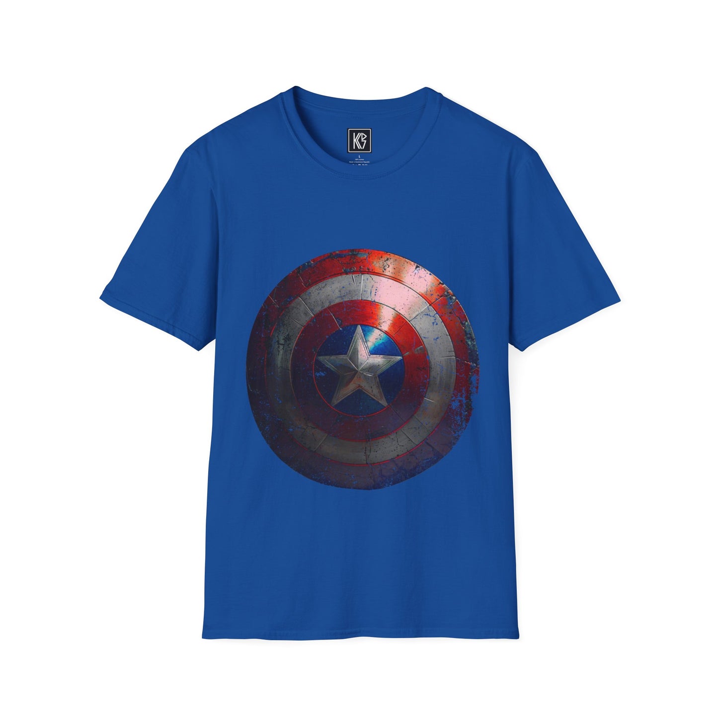 Captain America Shield Graphic Tee Softstyle by KGD Prints
