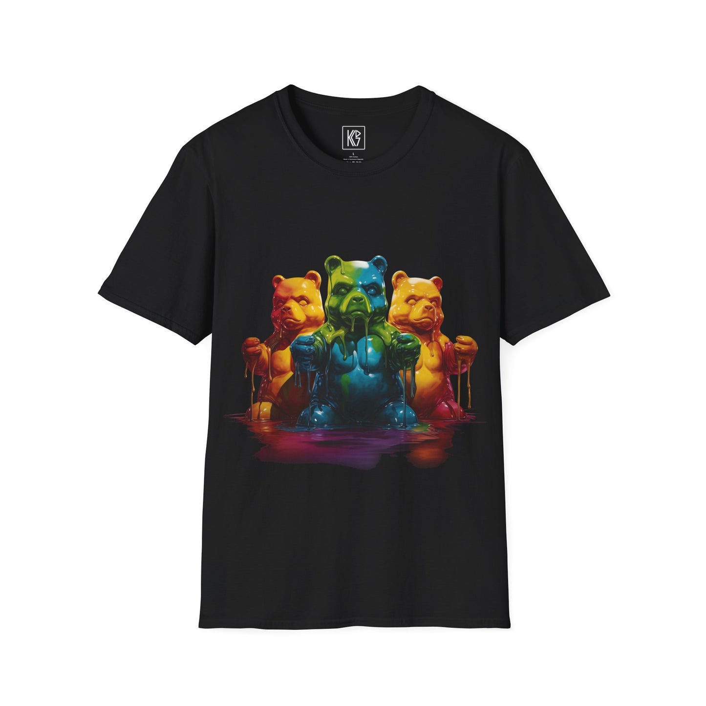 Gummy Bears Melt Graphic Tee Softstyle by KGD Prints