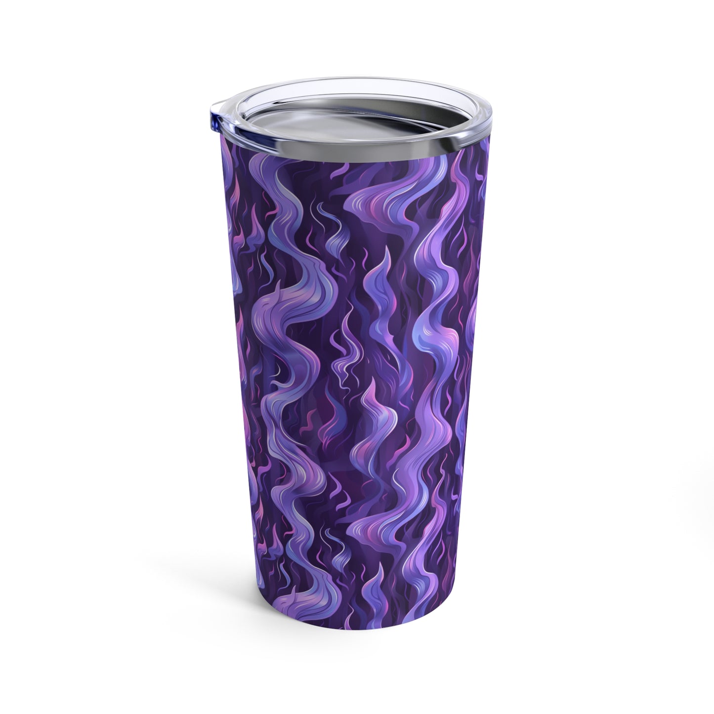 Purple Fire Tumbler 20oz Seamless